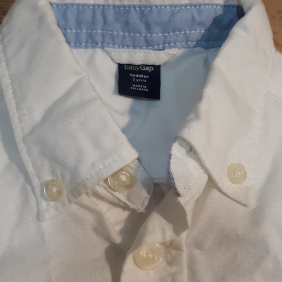 White button up polo long sleeve shirt - Picture 4 of 5